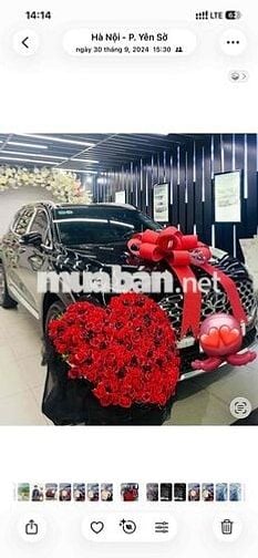 Hyundai Santa Fe 2024 Xăng 15.000 km Đen