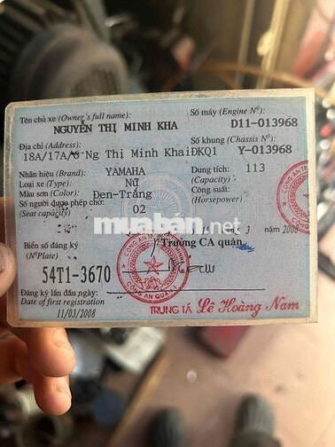Yamaha Mio 2008 Đen-Trắng