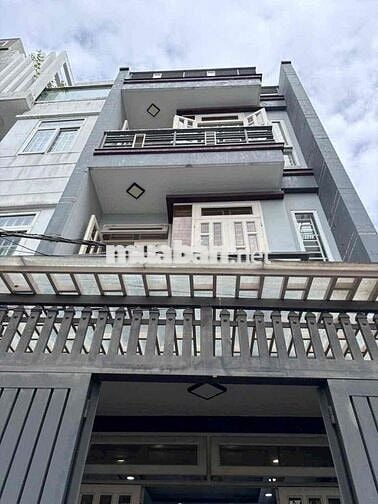 Nhà Mới Hẻm Xe Hơi Thông đg Ng Tư Giản P12: 4x15m, 3 lầu, 5PN