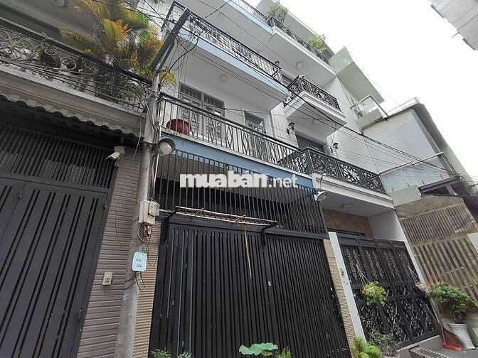 3 tầng, 5 tỷ, 66m2, hẻm xe hơi, 3 phòng, bán nhà Gò Vấp, Sổ hồng riêng