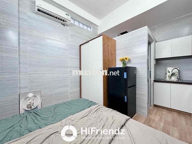 TRỐNG SẴN STUDIO 1 NGƯỜI Ở ĐẦY ĐỦ NỘI THẤT THANG MÁY GẦN NGÃ TƯ 4 XÃ.