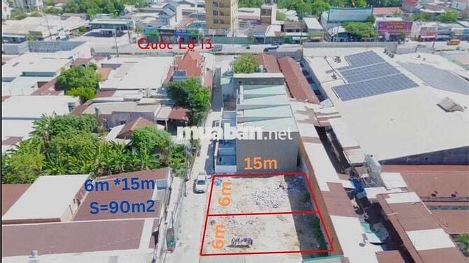 90m2 Đất Quốc Lộ 13, Ngay Chợ Mỹ Thạnh, Sổ Sẵn, Công Chứng