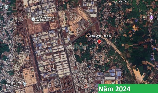Chínhchủ cần ra nhanh lô 309m2 đất mặt tiền đường nhựa, gần Vsip 2 
