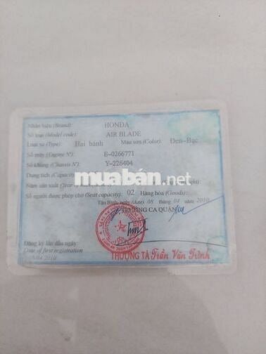 Cần thanh lý gấp Honda Air Blade 2010, bstp