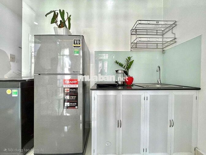 1PN - BAN CÔNG CỰC RỘNG - MÁY GIẶT RIÊNG CÁCH HUFLIT 2 BƯỚC CHÂN