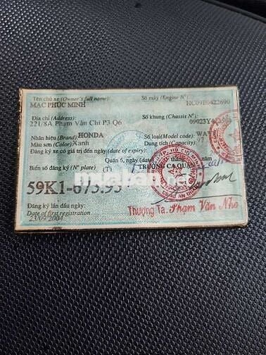 Honda Wave Alpha 2004 Côn tự động Đỏ