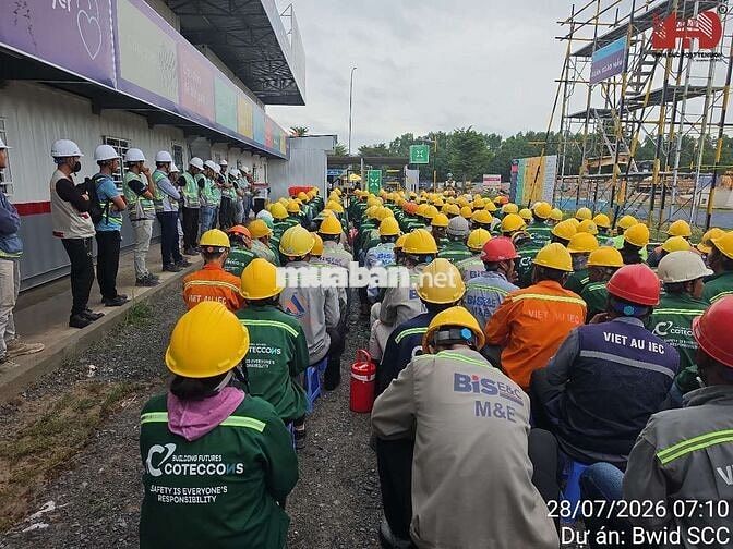 TUYỂN CÔNG NHÂN XÂY DỰNG KHÔNG CẦN KINH NGHIỆM