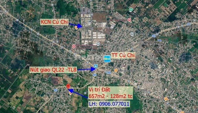 Bán Đất Thổ Cư Củ Chi 657m² Chỉ 2.7 Tỷ | Gần TL8 - Cách TT Củ Chi 800m