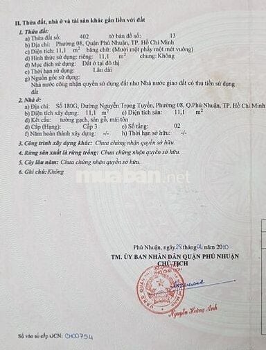 BÁN NHÀ NGUYỄN TRỌNG TUYỂN, PHƯỜNG 8, QUẬN PHÚ NHUẬN – VỊ TRÍ ĐẸP