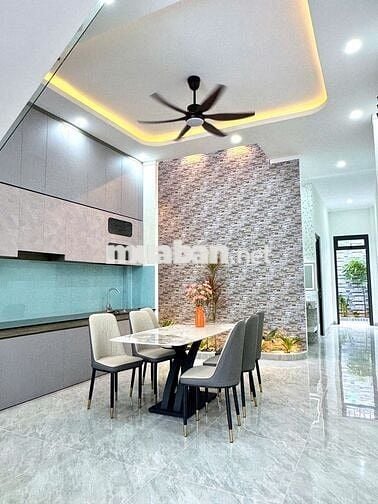 Nhà lầu 80m2 Sổ Hồng Riêng gần đường Trục 16 Có Nội Thất