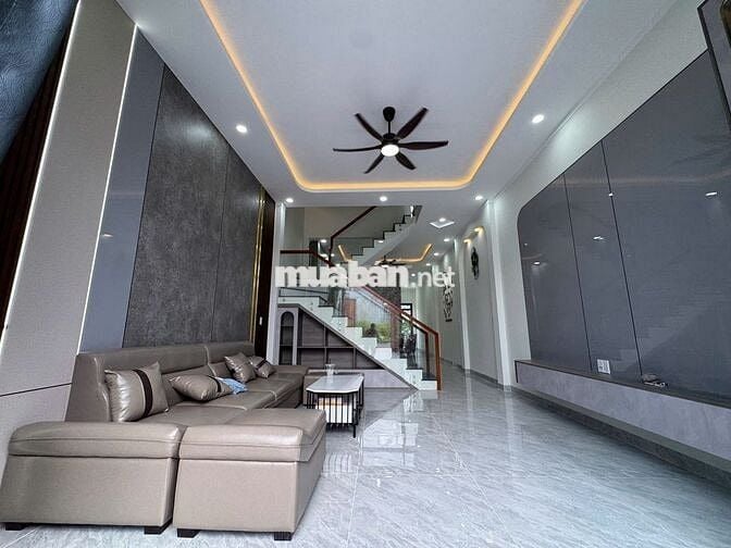 Nhà lầu 80m2 Sổ Hồng Riêng gần đường Trục 16 Có Nội Thất