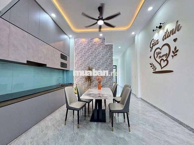 Nhà lầu 80m2 Sổ Hồng Riêng gần đường Trục 16 Có Nội Thất