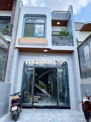 Nhà lầu 80m2 Sổ Hồng Riêng gần đường Trục 16 Có Nội Thất