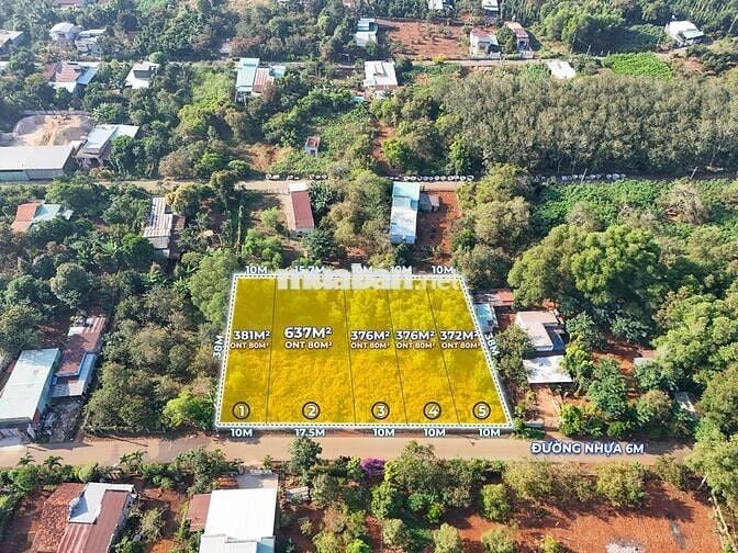 Bán 5 lô liền kề, cách TL328 khoảng 100m, Hòa Hưng, Xuyên Mộc, BR-VT