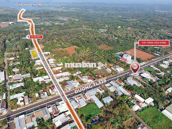 Bán 5 lô liền kề, cách TL328 khoảng 100m, Hòa Hưng, Xuyên Mộc, BR-VT