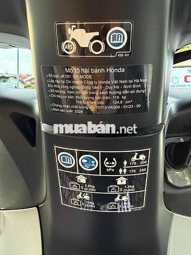 Honda SH Mode 2026 Bạc 125cc