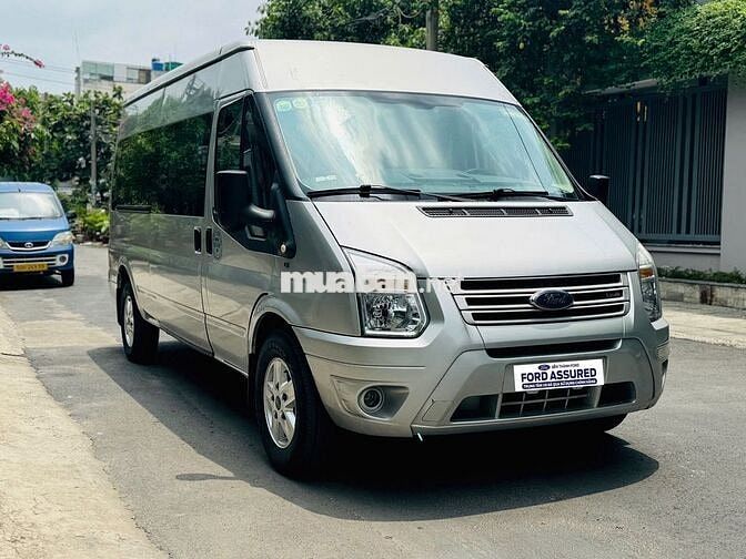 Ford Transit Van 2018 Bạc_3 chỗ chở hàng siêu rộng