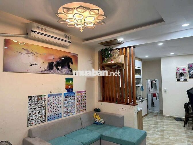 CHO THUÊ NHÀ HẺM XE HƠI, THẠNH LỘC 14. 1 TRỆT 1 LẦU, DT 4×13 CÓ 3PN