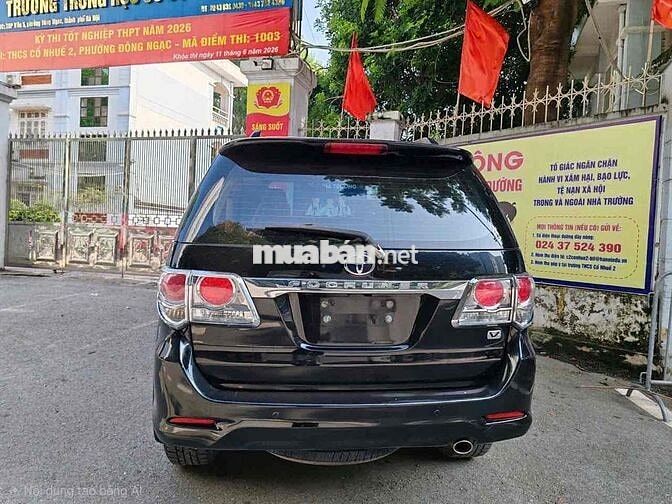 Toyota Fortuner 2.7V 2013 Đen 14 vạn