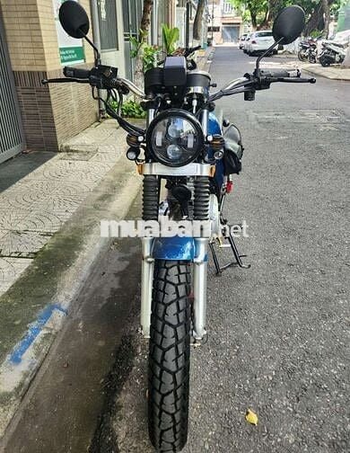 Xe máy độ Suzuki GN125 Xanh Số sàn