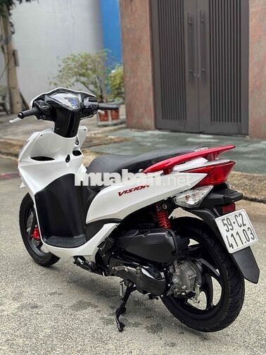 Honda Vision 2014 Trắng BSTP 9 nút nguyên zin
