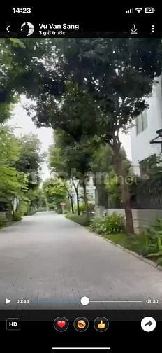 Cho Thuê ViLa Vip Khai Sơn Hill Long Biên 323m2 Lo góc spa vp .
