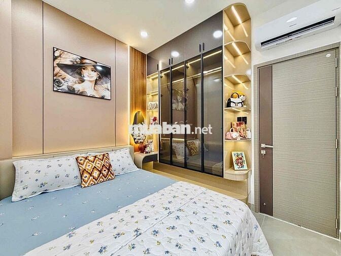 Nhà mới đẹp lung linh ngay phan huy ích đối diện siêu thị Emat 2pn 3WC