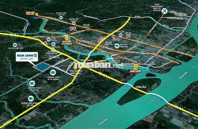 NỀN HẺM 6M ĐỐI DIỆN CÔNG VIÊN - NAM LONG 2 CẦN THƠ