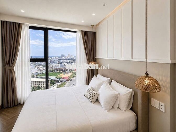 Căn hộ panoma 1 ngủ tầng trung view biển cực xinh ở liền