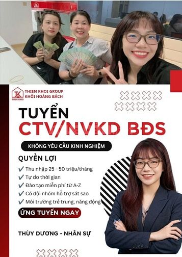Tuyển NV/CTV Làm Tự Do Lương Cao Không Cần Kinh Nghiệm
