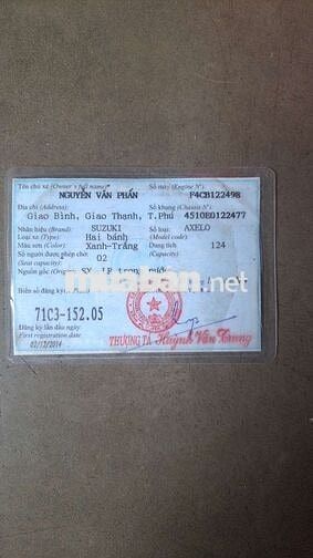 Suzuki Axelo 125 2014 Xanh-Trắng