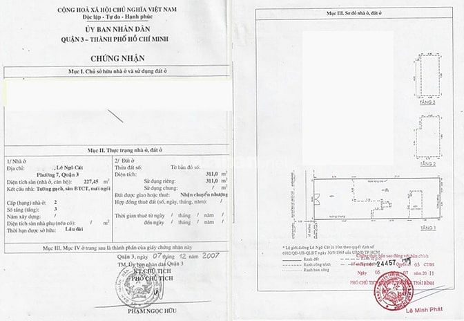 Bán nhà mặt tiền Lê Ngô Cát, Phường Hòa Hưng, 311m², 3 tầng, 140 tỷ