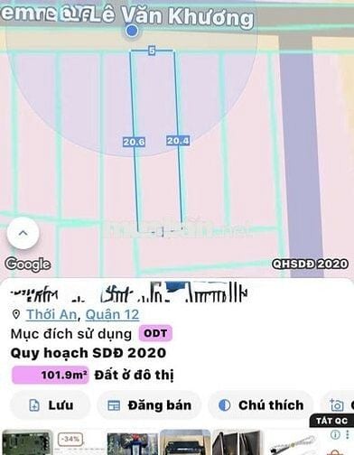 Hẻm 6 m , lê văn khương  100 M2, chỉ 4,x tỷ