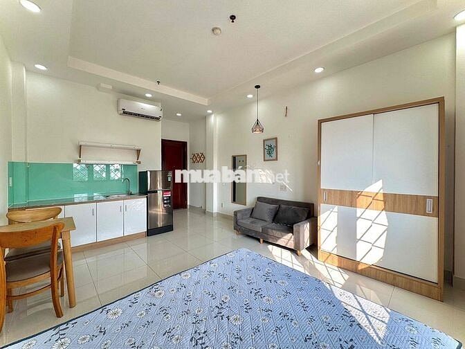 Căn Hộ Studio Cao Cấp - Full NT - Cửa sổ thoánh - Gần AEON Tân Phú