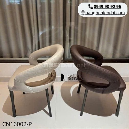 Ghế ăn nhà hàng nệm da PU nhập khẩu CN16002-P tại HCM