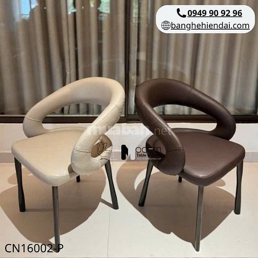 Ghế ăn nhà hàng nệm da PU nhập khẩu CN16002-P tại HCM