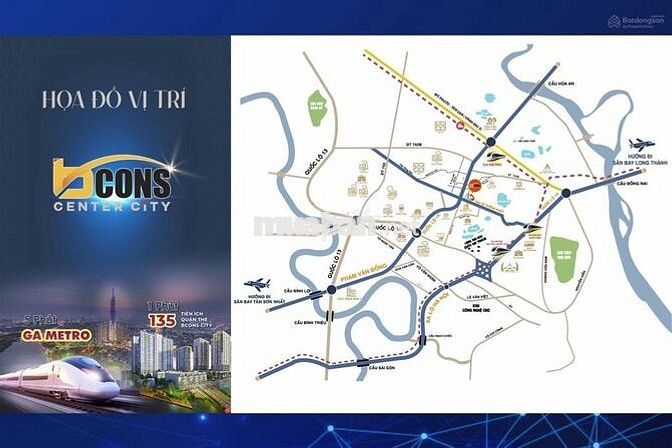 Bán Căn Hộ Bcons Center City 2.4ty/căn,TT 5 tháng 1 lần,Tặng 2chi vàng