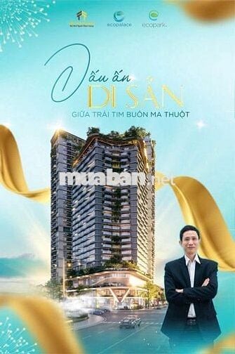 Chỉ còn 01 CĂN HỘ 2PN ECOPALACE BUÔN MA THUỘT tầng cao, giá vat 2,6 tỷ