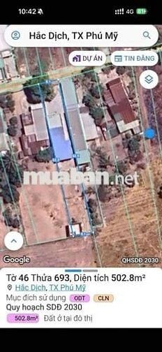 CẦN BÁN GẤP LÔ ĐẤT 500m PHÚ MỸ- BR-VT