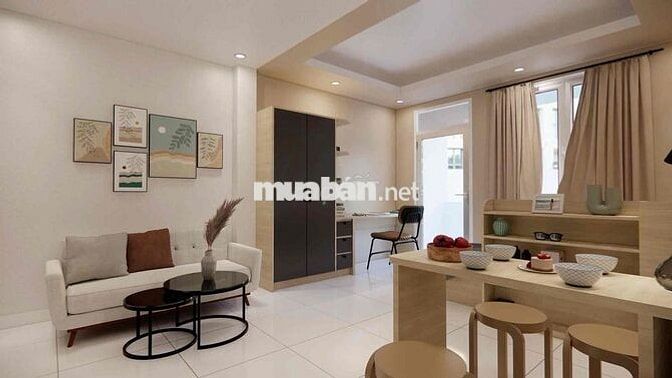 CHDV full nội thất studio ban công, cửa sổ, máy giặt riêng mới 100%
