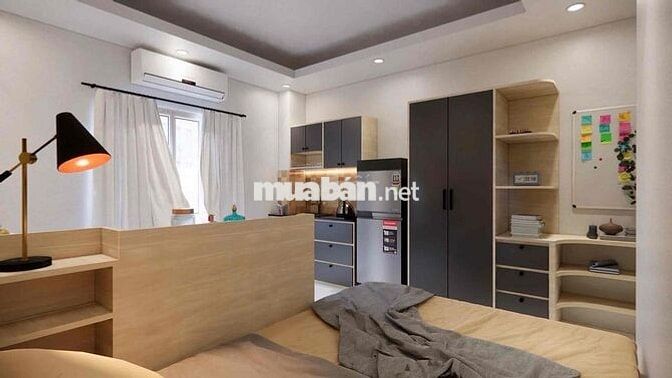 CHDV full nội thất studio ban công, cửa sổ, máy giặt riêng mới 100%