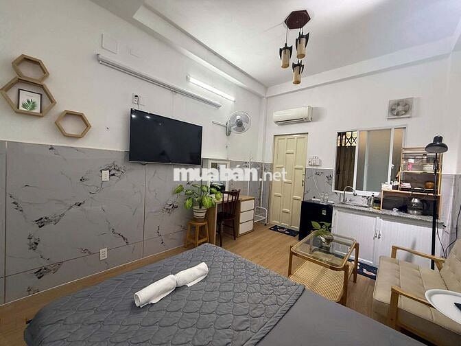 Studio trệt ngay gần Q1, PXL Phòng đẹp giá tốt