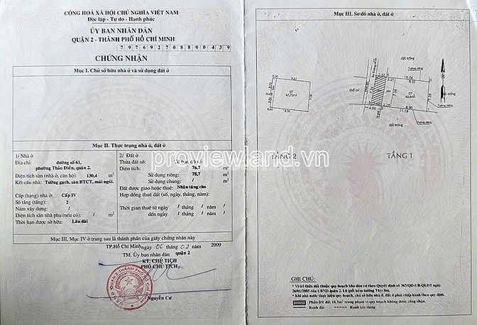 Bán mhà mới Đường 61 Thảo Điền, 98m², bao sổ hồng, Giá 16 Tỷ