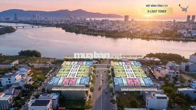 Bán Căn 1BR+/57.6m2 S-Light Tower Chỉ 2.8 tỷ - View Sông - CK 18.5%