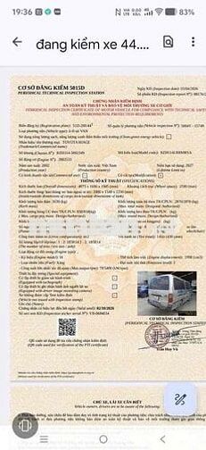 Toyota Cá mập Bạc 6 chỗ Xe tải van
