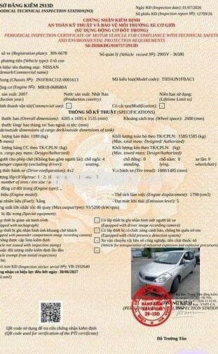 Nissan Tiida AT 2007 Bạc 1.8L 110000 km