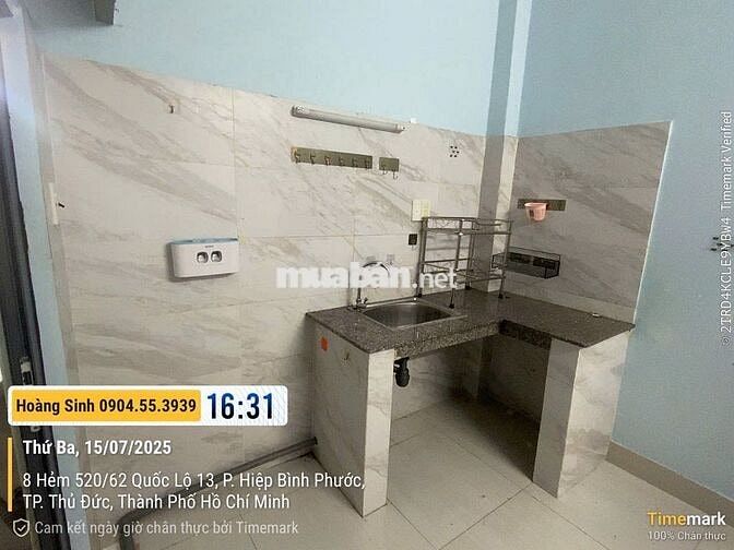 PHÒNG TRỌ HẺM 520/62/2D QUỐC LỘ 13, HBP, THỦ ĐỨC, ĐỐI DIỆN VẠN PHÚC