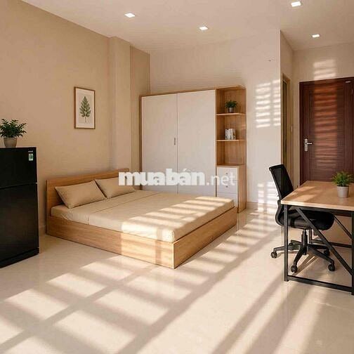 phòng ban công lớn gió thoáng + máy giặt + máy lạnh gần cầu Tham Lương