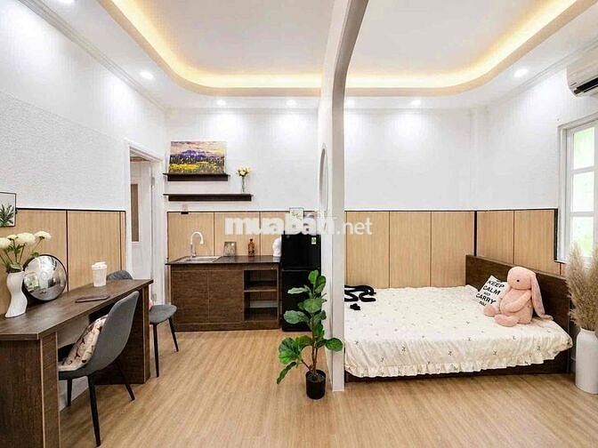 CĂN HỘ STUDIO CỬA SỔ THOÁNG MÁT TÁCH BẾP NGAY GẦN NGÃ NĂM CHUỒNG CHÓ