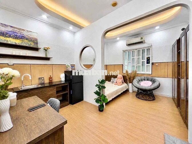 CĂN HỘ STUDIO CỬA SỔ THOÁNG MÁT TÁCH BẾP NGAY GẦN NGÃ NĂM CHUỒNG CHÓ